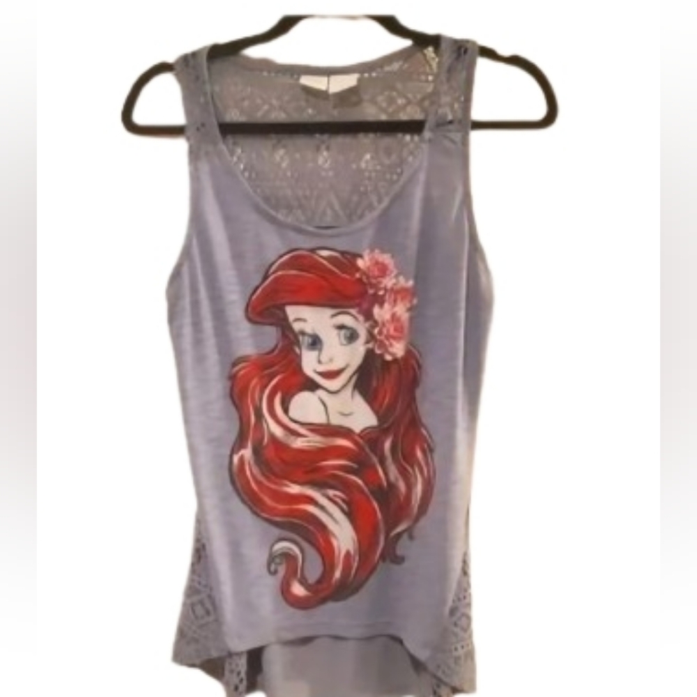 Disney Little Mermaid Ariel Lace Back Tank Top – Girls Large (11/13)